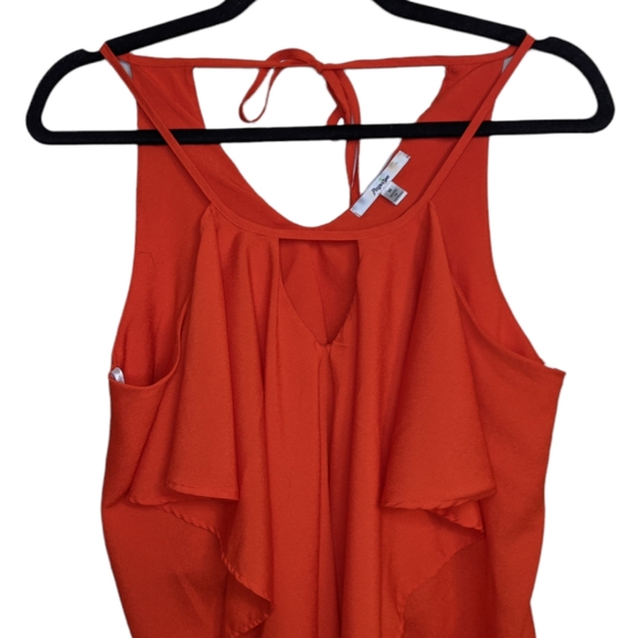 Papaya Red Ruffle Top 🍒✨ - Picture 6 of 6